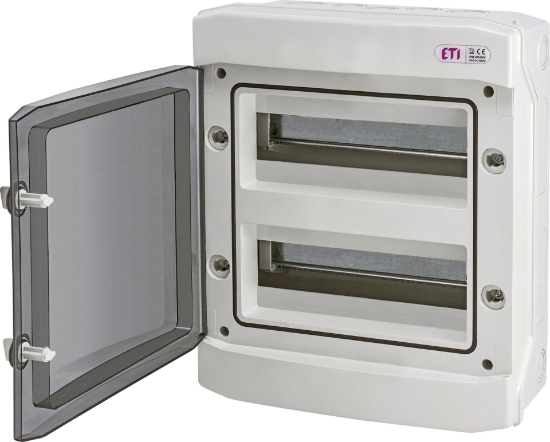 Imagine COFRET APARENT 24MD/2R, IP65, GRI, USA TRANSPARENTA ECH-24PT