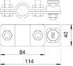 Imagine CLEMA LEGATURA ELECTROD VERTICAL FI20MM - CONDUCTOR RD 8-10