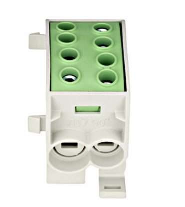 Imagine CLEMA DISTRIBUTIE 1P, (2*70+2*50)MMP/4GAURI, CUPRU, 192A, VERDE-GALBEN