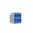 Imagine BLOC DISTRIBUTIE 1P, (3* 50+3*50)MMP/ 6GAURI, CU-AL, 160A, ALBASTRU,