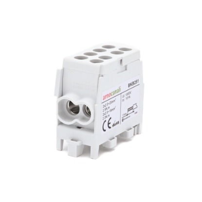 Imagine BLOC DISTRIBUTIE 1P, (2*25+2*16)MMP/4GAURI, CU-AL, 100A, GRI,