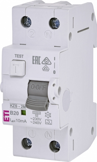 Imagine DIFERENTIAL RCBO, 10MA, TIP A, B 20A, 1P+N, 2MD, 10KA, 