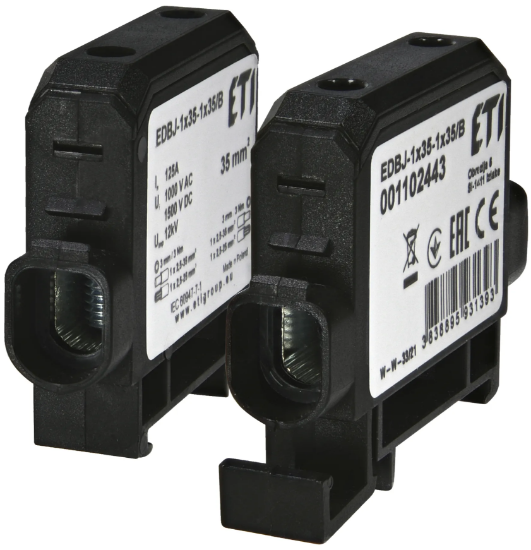 Imagine CLEMA SIR 1P, 35MMP, 125A, 1000V AC/DC, NEGRU, EDBJ-1X35-1X35/B