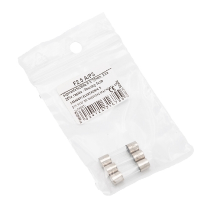Imagine SIGURANTA FUZIBILA, FI 5 *20MM, 2.5A 250V, RAPIDA - 3BUC/PG