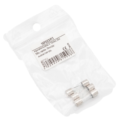 Imagine SIGURANTA FUZIBILA, FI 5 *20MM, 20A 250V, RAPIDA - 3BUC/PG -