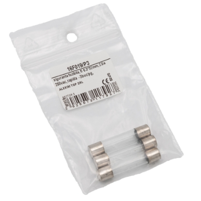 Imagine SIGURANTA FUZIBILA, FI 6.3*32MM, 2.0A 250VAC, RAPIDA - 3BUC/PG
